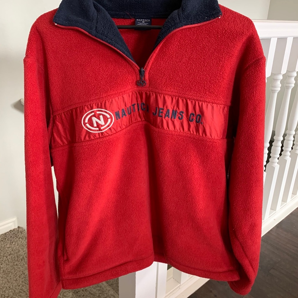 Men’s Red Nautica fleece
